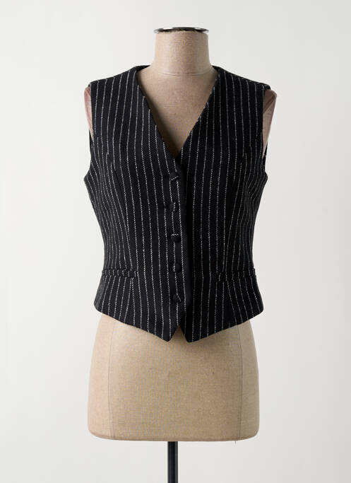 Gilet sans manche noir DROLE DE COPINE pour femme