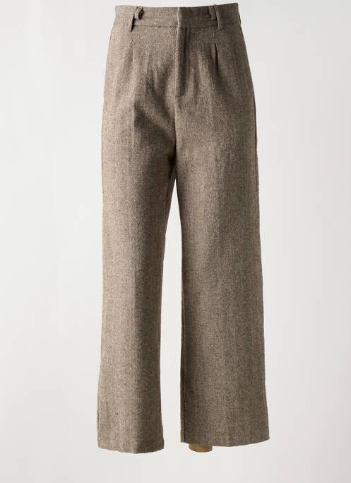 Pantalon droit marron KEZY pour femme