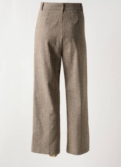 Pantalon droit marron KEZY pour femme