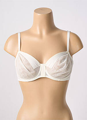 Soutien-gorge effet matière satinée haut soutien-gorge emboitant blanc CHANTAL THOMASS femme