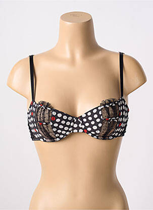 Soutien-gorge effet matière satinée haut soutien-gorge balconnet noir CHANTAL THOMASS femme