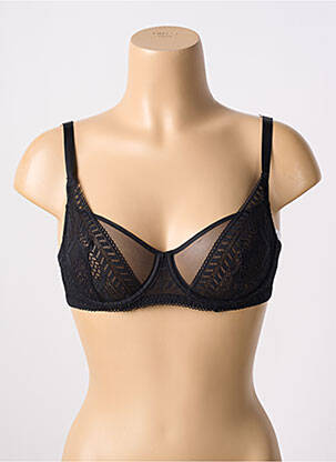 Soutien-gorge effet matière satinée haut soutien-gorge emboitant noir PASSIONATA femme