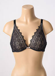 Soutien-gorge effet matière satinée haut soutien-gorge emboitant noir PASSIONATA femme