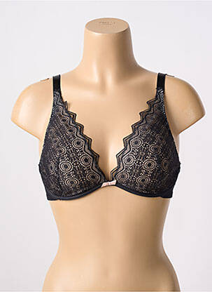 Soutien-gorge effet matière satinée haut soutien-gorge emboitant noir PASSIONATA femme