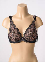 Soutien-gorge effet matière satinée haut soutien-gorge emboitant noir AUBADE femme