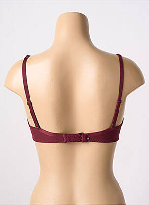 Soutien-gorge effet matière satinée haut soutien-gorge emboitant rouge SIMONE PERELE femme