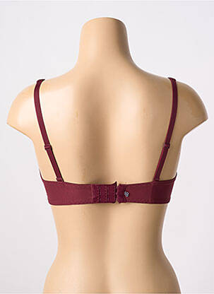 Soutien-gorge effet matière satinée haut soutien-gorge emboitant rouge SIMONE PERELE femme