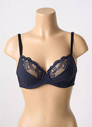 Soutien-gorge effet matière satinée haut soutien-gorge emboitant bleu SIMONE PERELE femme