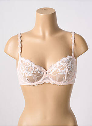Soutien-gorge effet matière satinée haut soutien-gorge emboitant rose SIMONE PERELE femme