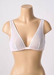 Soutien-gorge effet matière satinée haut soutien-gorge emboitant blanc CHANTAL THOMASS femme