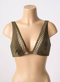 Soutien-gorge effet matière satinée haut soutien-gorge emboitant vert CHANTAL THOMASS femme