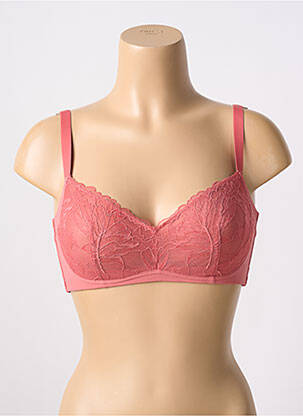 Soutien-gorge effet matière satinée haut soutien-gorge emboitant rose ETAM femme