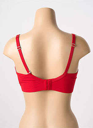 Soutien-gorge effet matière satinée haut soutien-gorge emboitant rouge ETAM femme