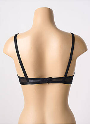 Soutien-gorge effet matière satinée haut triangles noir SIMONE PERELE femme