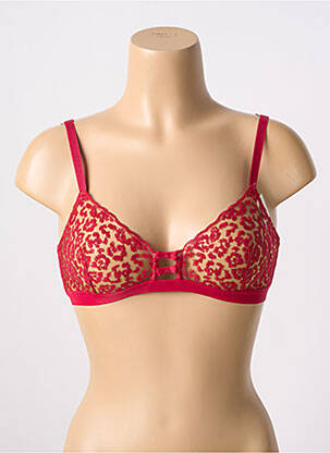 Soutien-gorge effet matière satinée haut triangles rose SIMONE X SIMONE PÉRÈLE femme