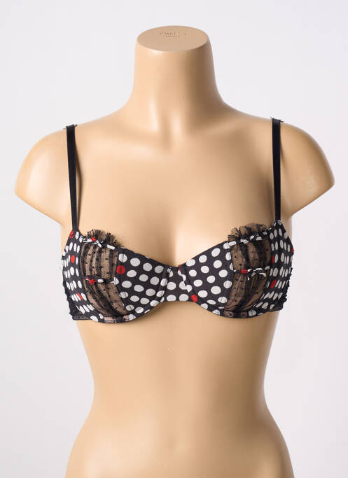 Soutien-gorge effet matière satinée haut soutien-gorge balconnet noir CHANTAL THOMASS femme