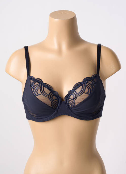 Soutien-gorge effet matière satinée haut soutien-gorge emboitant bleu SIMONE PERELE femme