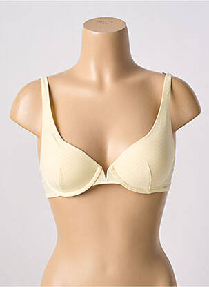 Soutien-gorge légère et transparente haut soutien-gorge moulé jaune ETAM femme
