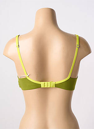 Soutien-gorge effet matière satinée haut soutien-gorge moulé vert ETAM femme