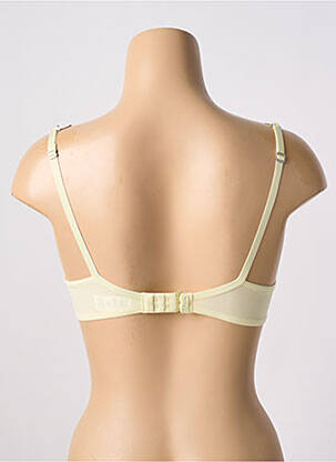 Soutien-gorge effet matière satinée haut soutien-gorge push-up jaune ETAM femme