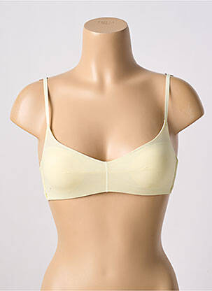 Soutien-gorge sans armature haut soutien-gorge avec mousse de rembourrage amovible jaune ETAM femme