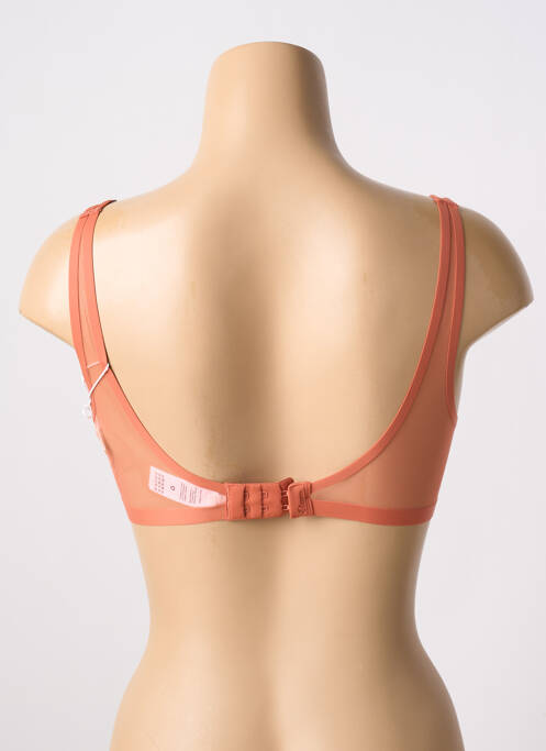 Soutien-gorge sans armature haut soutien-gorge avec mousse de rembourrage amovible orange ETAM femme