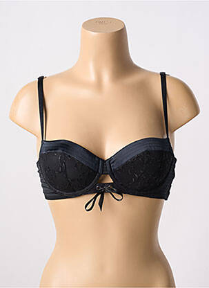 Soutien-gorge effet matière satinée haut soutien-gorge balconnet noir SIMONE PERELE femme
