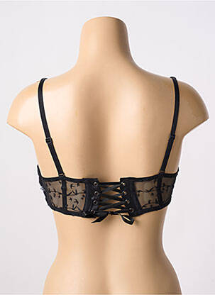 Soutien-gorge effet matière satinée haut soutien-gorge balconnet noir SIMONE PERELE femme