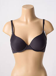 Soutien-gorge effet matière satinée haut soutien-gorge moulé gris SIMONE PERELE femme