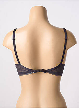 Soutien-gorge effet matière satinée haut soutien-gorge moulé gris SIMONE PERELE femme