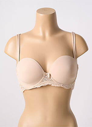 Soutien-gorge effet matière satinée haut soutien-gorge balconnet chair SIMONE PERELE femme
