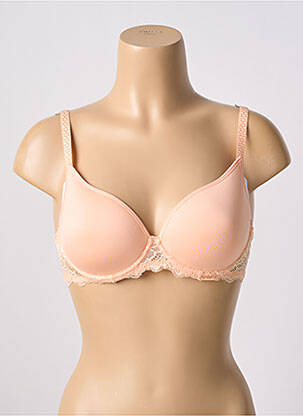 Soutien-gorge effet matière satinée haut soutien-gorge moulé orange SIMONE PERELE femme