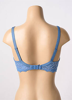 Soutien-gorge effet matière satinée haut soutien-gorge moulé bleu SIMONE PERELE femme