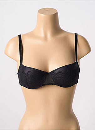 Soutien-gorge effet matière satinée haut soutien-gorge push-up noir PASSIONATA femme