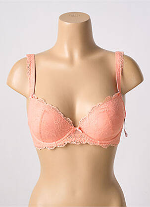 Soutien-gorge effet matière satinée haut soutien-gorge push-up orange AUBADE femme