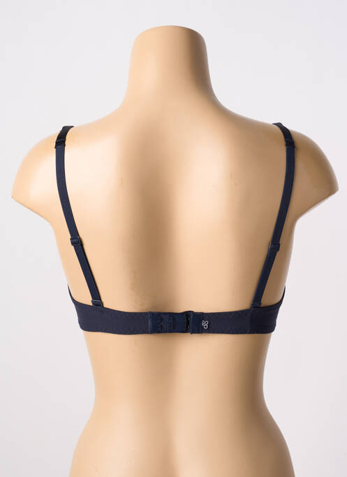 Soutien-gorge effet matière satinée haut soutien-gorge moulé bleu SIMONE PERELE femme