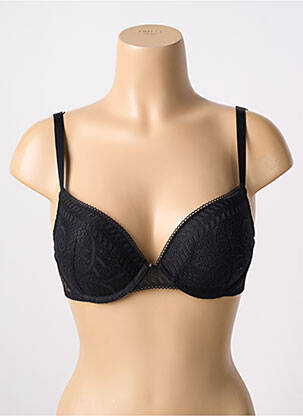 Soutien-gorge effet matière satinée haut soutien-gorge push-up noir PASSIONATA femme