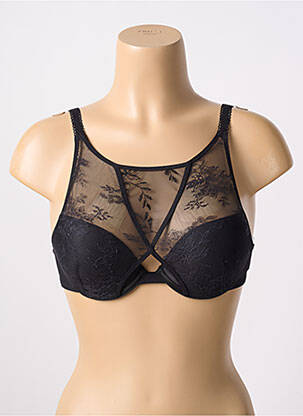 Soutien-gorge effet matière satinée haut soutien-gorge push-up noir PASSIONATA femme