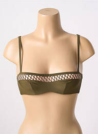Soutien-gorge effet matière satinée haut soutien-gorge balconnet vert CHANTAL THOMASS femme