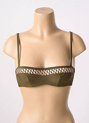 Soutien-gorge effet matière satinée haut soutien-gorge balconnet vert CHANTAL THOMASS femme