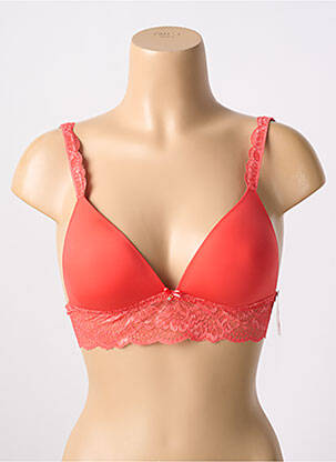 Soutien-gorge effet matière satinée haut soutien-gorge moulé orange AUBADE femme