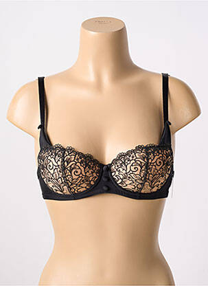 Soutien-gorge effet matière satinée haut soutien-gorge moulé noir AUBADE femme