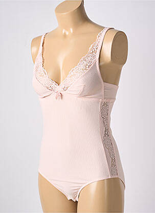 Body lingerie stretch rose FRANCOISE SAGET femme