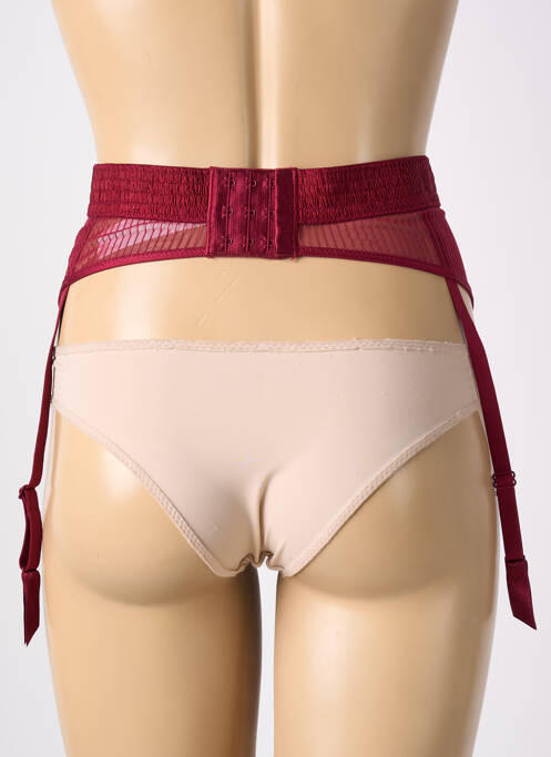 Guêpière/porte-jarretelle broderie rouge PASSIONATA femme