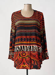Blouse orange CHALOU pour femme seconde vue
