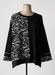 Pull noir FRANCK ANNA pour femme seconde vue