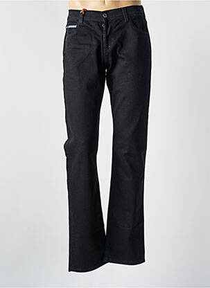 Jeans coupe droite fermeture zippée sous rabat boutonné taille normale noir DN.SIXTY SEVEN homme