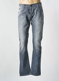 Jeans coupe droite fermeture zippée sous rabat boutonné gris DN.SIXTY SEVEN homme