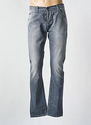 Jeans coupe droite fermeture zippée sous rabat boutonné gris DN.SIXTY SEVEN homme