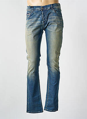 Jeans coupe droite fermeture zippée sous rabat boutonné taille normale bleu DN.SIXTY SEVEN homme